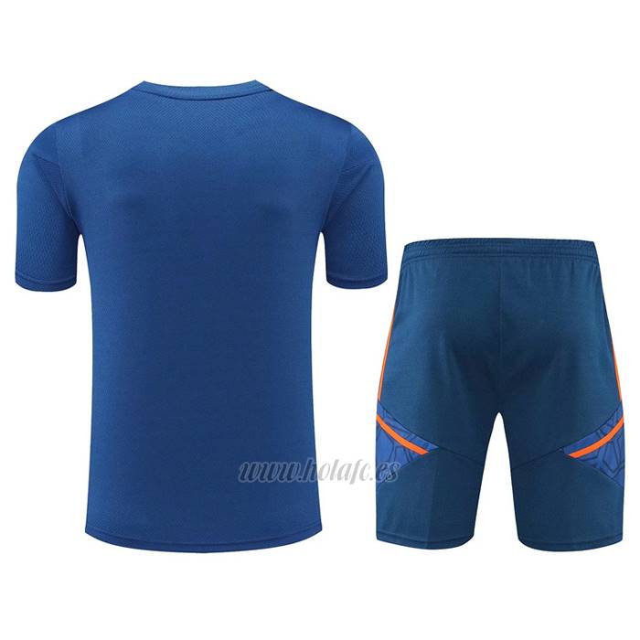 Chandal del Manchester United Manga Corta 2022-2023 Azul - Pantalon Corto